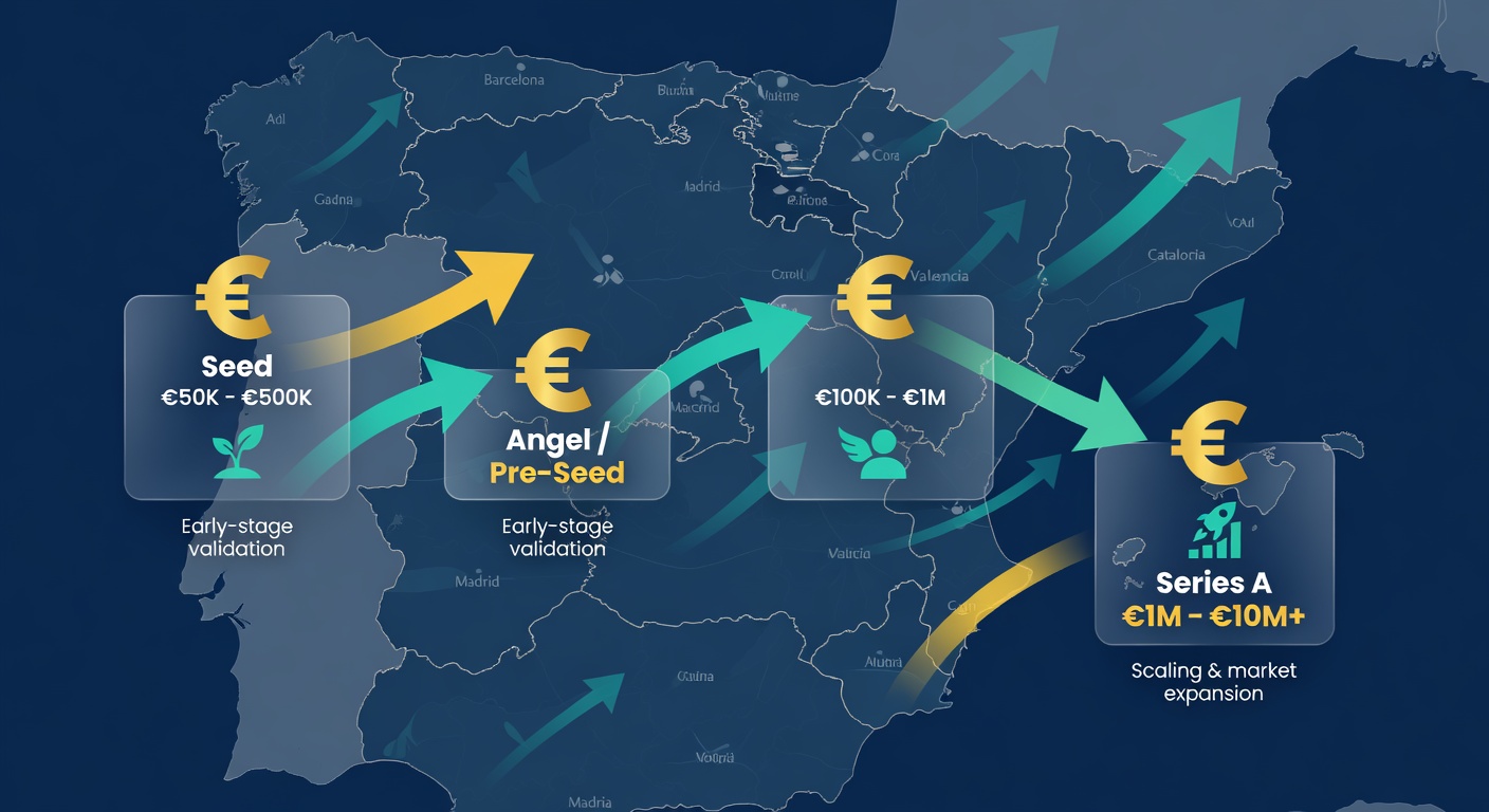 Infografía etapas de inversión en España